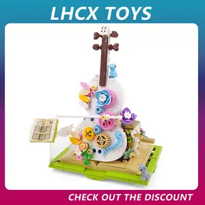 Violin Building Blocks Creative Expert Artist Series Classic Musical Instrument Compatible with All Brand Building Blocks Boys Girls Toys Gift 411 Pcs