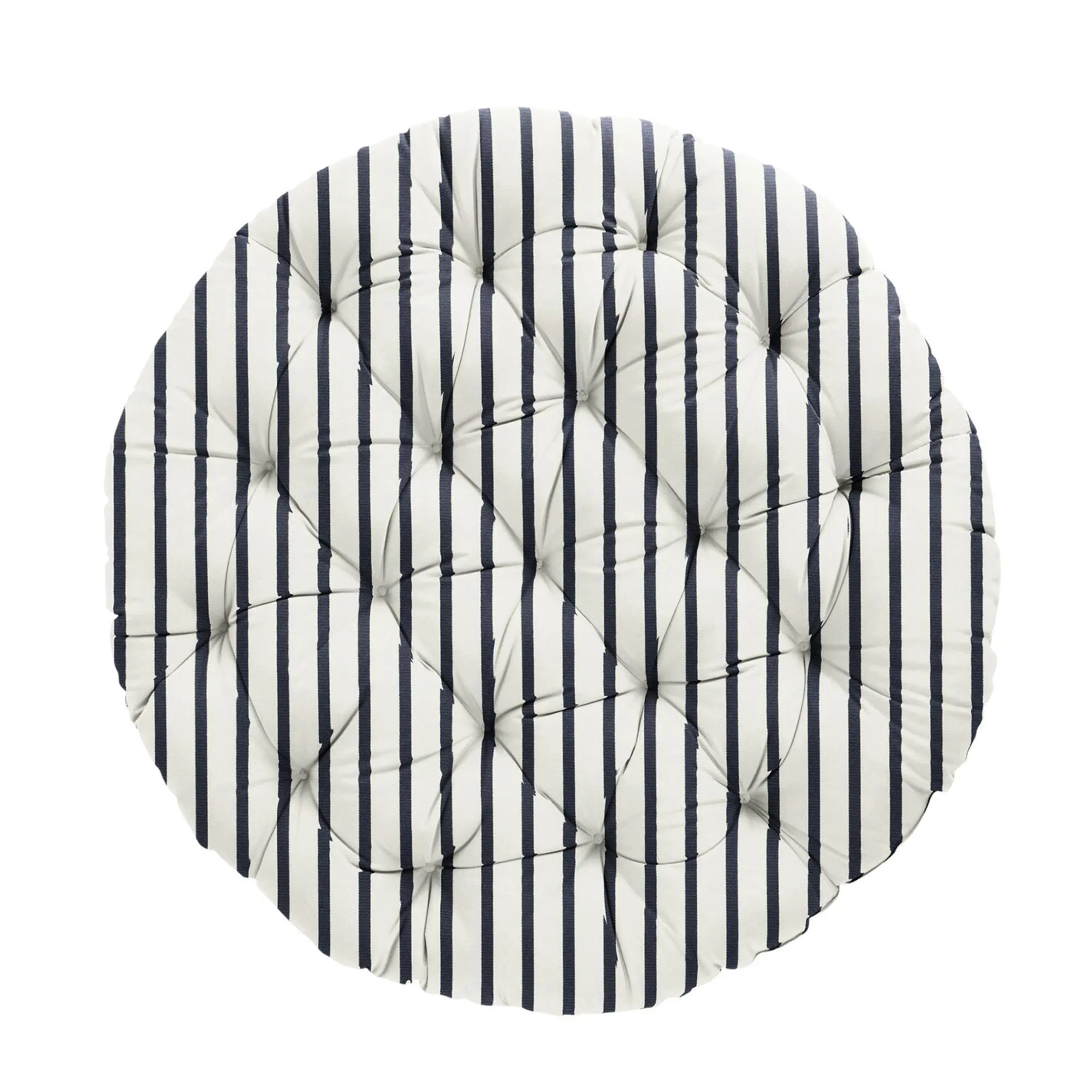 Sorra Home Indoor/Outdoor Sunbrella Stripe Papasan Cushion