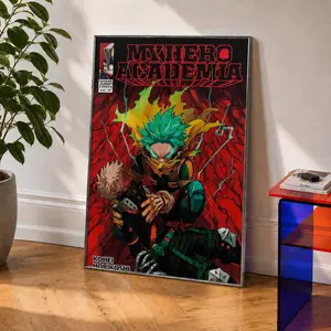 Deku Poster | My Hero Academia Wall Art | Izuku Midoriya Manga Cover Print | Anime Room Decor | MHA posters
