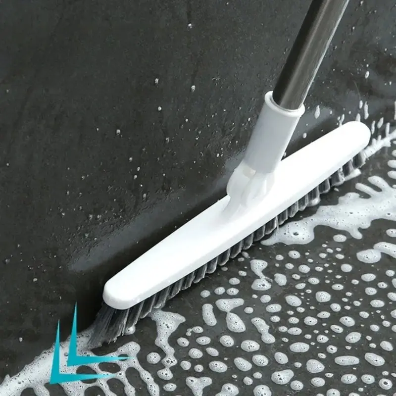 [Envío Rápido México] Long Handle Hard Bristle Floor Brush, Bathroom and Kitchen Cleaning Tool, Tile Gap Cleaner for Home Use, Effective at Removing Stains and Dirt, Cleaning Supplies