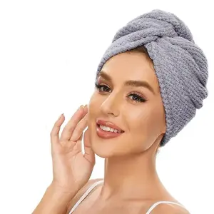 Microfiber Hair Towel - Ultra-Soft, Water Absorbent, No Frizz. Available in different colors
