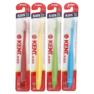 Kent Kids Premium Finest Toothbrushes, 7+ Years, 4 Toothbrushes
