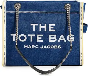 Marc Jacobs The Denim Chain Medium Tote Bag - Dark Wash 2F4HTT018H05-473