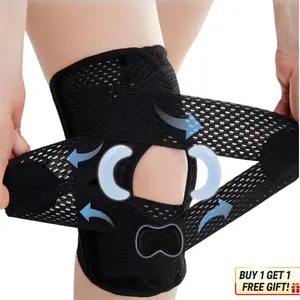 Upgrade Sports Knee Support Brace |   Adjustable Compression Strap for Running, Gym & Training