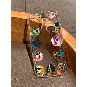 1pc Transparent TPU Soft Rubber Phone Case With Various Dog Patterns, Suitable For IPhone 13/11/17/17pro/16/14/15/15pro/15 Plus/15 Promax/7plus/8plus/X/Xs Max/Xr/11pro/12pro/13pro/14pro/12mini/13mini/11promax