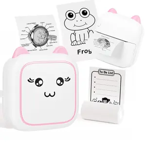 Portable Thermal Printer, USB Rechargeable Mini Photo Printer, Ink-free Thermal Picture Printer for Home Office Study Notes Photo Printing