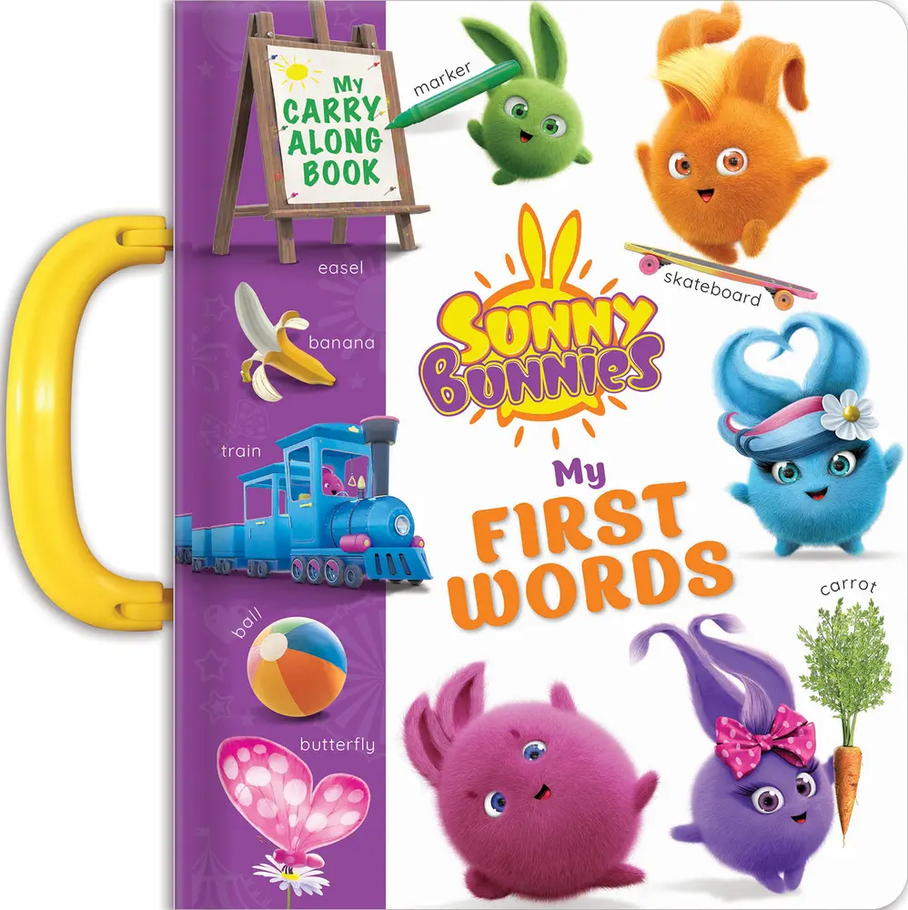 USED Book - Sunny Bunnies My First 100 Words: A Day in the Life of a Toddler (Board Book). a Perfect Learning Book for 2-3 Year Olds.: A Carry Along Book by Laforest, Carine (Board book) - english