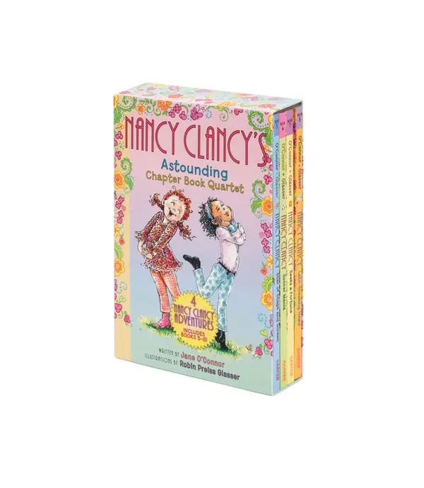 Fancy Nancy: Nancy Clancy's Astounding Chapter Book Quartet: Books 5-8 (Nancy Clancy) by Jane O'Connor||Robin Preiss Glasser [Paperback Book]