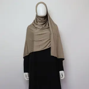 Premium Maxi Jersey Hijab - Latte