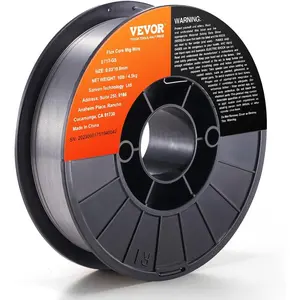VEVOR Flux Core MIG Welding Wire, E71T - GS 0.03 - inch 2 LBS, Gasless Mild Steel Welding Wire with Low Spatter for All Position Arc Welding, Self - Shielded for Outdoor Use (Pack of 3 Rolls)