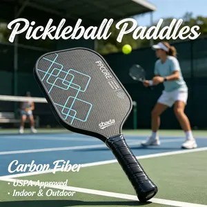 High-Performance Pickleball Paddle for All Levels – T700 Carbon Fiber, 8oz Lightweight, Extended Handle for Two-Handed Backhand, Shock-Absorbing Core
