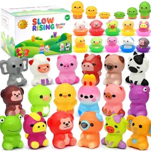 F-MTS09  30 Packs Squishy Animals with Capsules, Slow Rising Stress Relief Toys, Party Favors, Birthday Gifts, Sensory Fidget Toys for Kids, Classroom Rewards, Travel & Claw Machine Toys