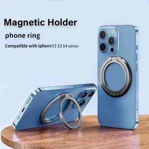 New Magnetic Cell Phone Ring Holder Mobile Phone Bracket  Removable Cell Phone Grip Kickstand  for iPhone MagSafe Samsung Xiaomi