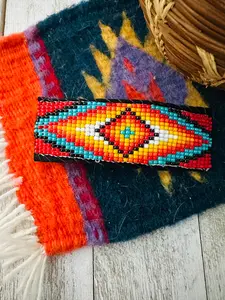 Handcrafted Handmade Beaded Barrette