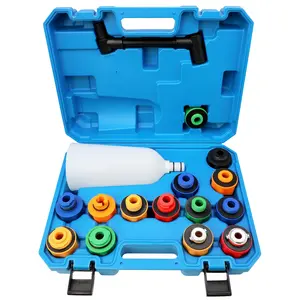 Oil Funnel Set for Engine Change - Automotive Dispenser Kit With Flexible Extension and 14 Cap Adapters Compatible With GM, , VW, , Audi, Land Rover Etc