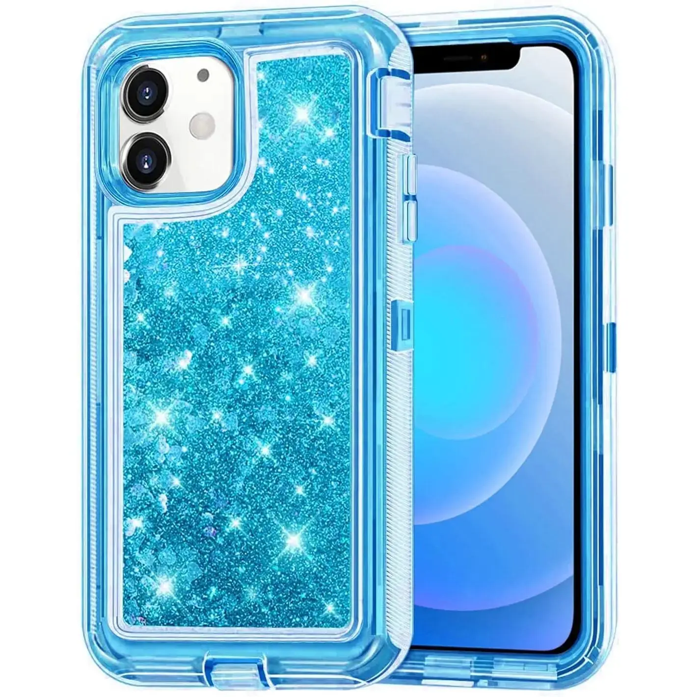 Entronix Case Compatible with iPhone 11 - Heavy Duty Glitter, Triple Layer Protection Cover Protective
