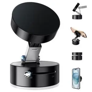 Magnetic Vacuum Phone Car Holder - Simple Product Title Using Provided Information