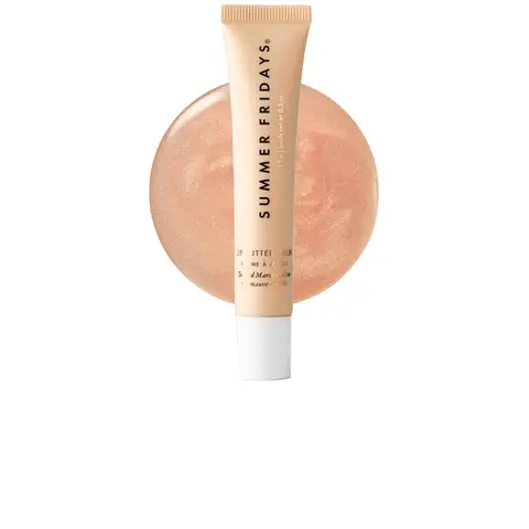 Summer Fridays Limited Edition 15ml Paraben-Free Hydrating Lip Butter - Toasted Marshmallow Shade, Shimmer Finish, Beauty Balm, Cream Balm for Lip Hydration