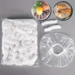100 Pack Plastic Wrap Roll, Disposable Food Storage Bags, Cling Film Roll for Kitchen, Fresh Keep Produce Saver, BPA Free Food Grade PE Material, Reusable Zip Lock Bags Alternative, for Meal Prep, Sandwich, Vegetable, Fruit