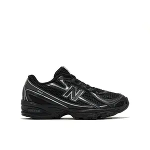 New Balance Kid's 740 Bungee Lace Black Grey Silver, from StockX