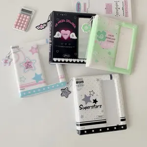 Korean Style Girl Wide-Format Life 4 Cut Card Album, Student Idol Collection 6-Inch Storage Book, Long Large Head Photo Album, Photocard Album