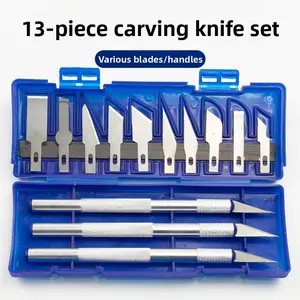 13-piece carving knife aluminum alloy engraving knife paper cutting carving small knife tool set handmade craft knife model knife