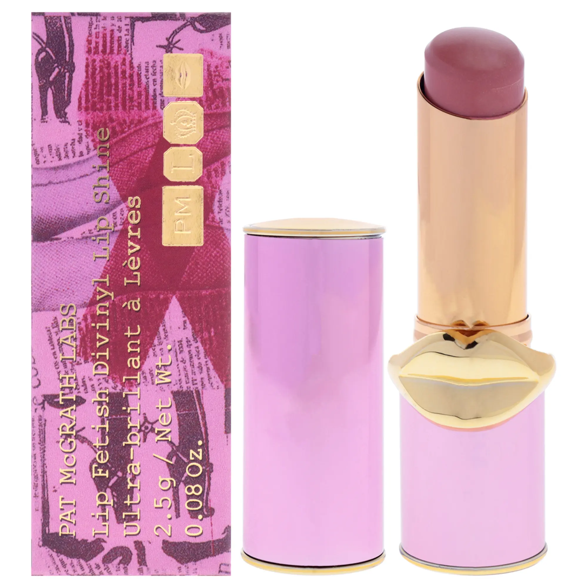 Lip Fetish Divinyl Lip Shine - Nude Venus by Pat Mcgrath Labs for Women - 0.08 oz Lipstick