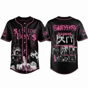 Personalized Streetwear Baseball Jersey, Retro Graphic Music Tour Shirt, Vintage Style Casual Oversized Tee with Cozy Vibes for 2026 Fans
