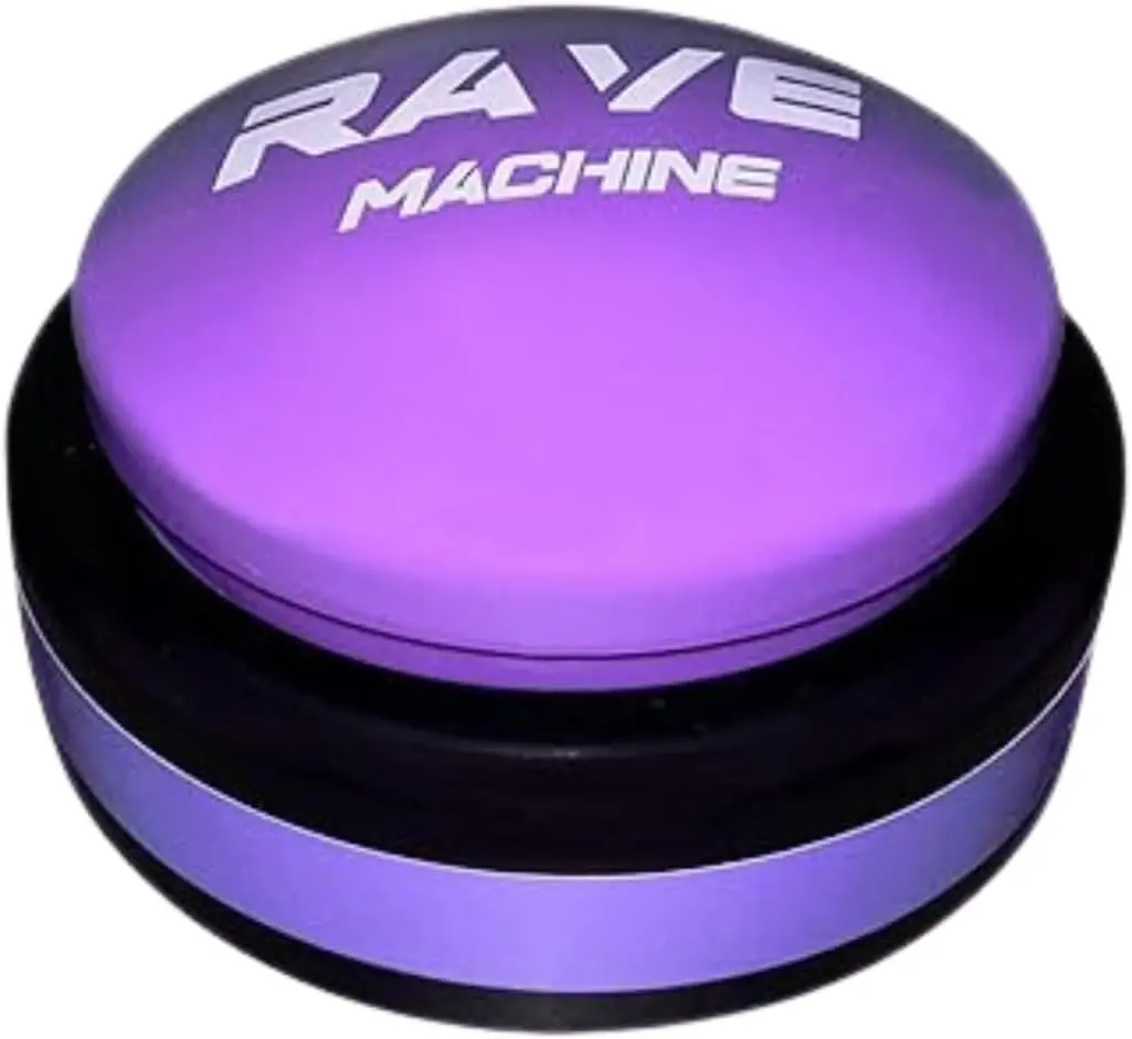 Rave Machine - The Light Up Button | Rave Dance EDM Button with Music | Gag Gifts | Office Toys (Batteries Included)