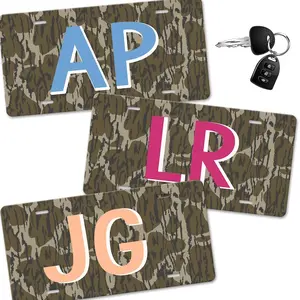 Personalized Camo Car Tag - Initials or Name License Plate