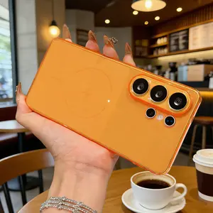 Magnetic Shockproof for Samsung Galaxy S26/S25/S24 Ultra Case Clear, Fit for MagSafe,12FT Military Grade Protection, Anti-Yellowing Slim Shockproof Protective Case