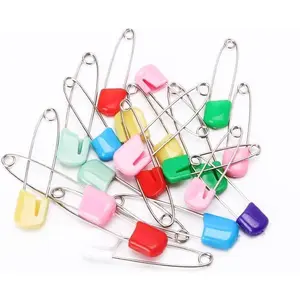 20 Pcs 2 Inch Baby Infant Child Cloth Nappy Diaper Pins Safety Locking Holder Colorful Safety Pins Heavy Duty, Diaper for Pins and Fasteners,Cloth Diapers and Accessories,Diaper Fasteners