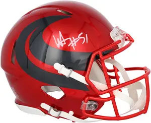 Will Anderson Jr. Houston Texans Autographed Riddell 2024 Red Alternate Speed Authentic Helmet - Fanatics Authentic Certified