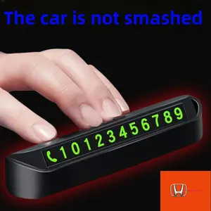 Car Accessories Temporary Parking Card Phone Number Plate For Honda CBR300RR CBR600RR CBR1000RR CBR500R CBR650F VFR800 1200 VTX1300