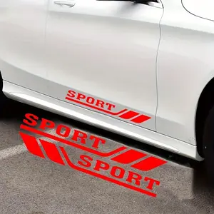 New Stripe Monochrome "Sport" Car Sticker - Personalized, Creative Car Decal, Waterproof