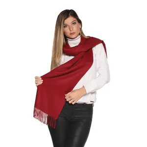 Stylish Pure Peruvian Baby Alpaca Wool Reversible Warm Scarf for Men & Women