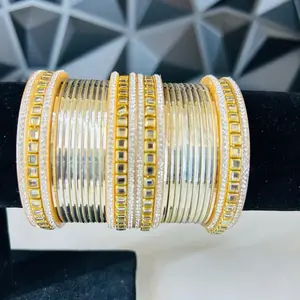 Traditional Glass-Look Chooda Sets  Vibrant 30pc Bangle Sets with Gold Mirror Kada Border | Festive Indian Kangan