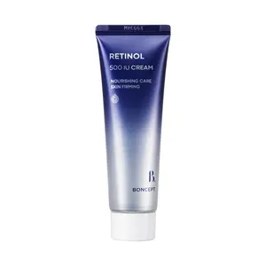 BONCEPT Retinol 500 IU Cream – Korean Skin care for Anti aging, Pore care, Wrinkle, Moisturizing, Nourishing for All Skin Types with Bakuchiol, panthenol, Ceramide | 1.69 fl. oz. / 50ml