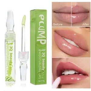 Aloe Vera Lip Plumping Oil for Nourishing and Hydrating Glossy Lip Care - Moisturizer Makeup Lipgloss