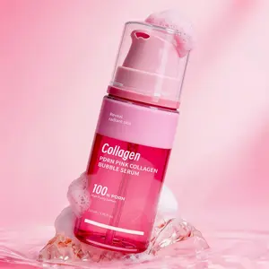 Hydrating Pdrn Collagen Bubble Essence, Moisturizing Anti-Wrinkle Firming, Fade Fine Lines, Brighten Skin Tone, Salmon Mousse Serum