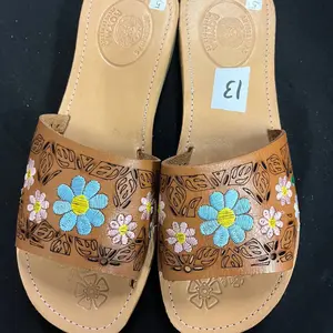 Black and Brown Mexican Sandal