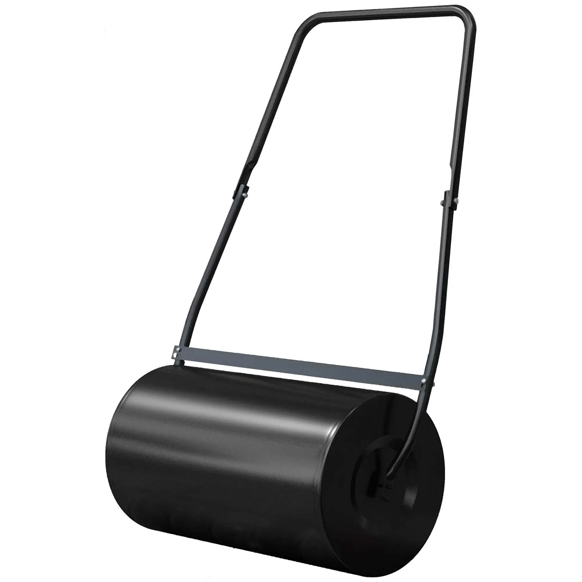 46L Lawn Roller, Push/Tow Behind Sod Roller with U Shaped Handle, Water Filled Yard Roller for Garden, Lawn, Backyard