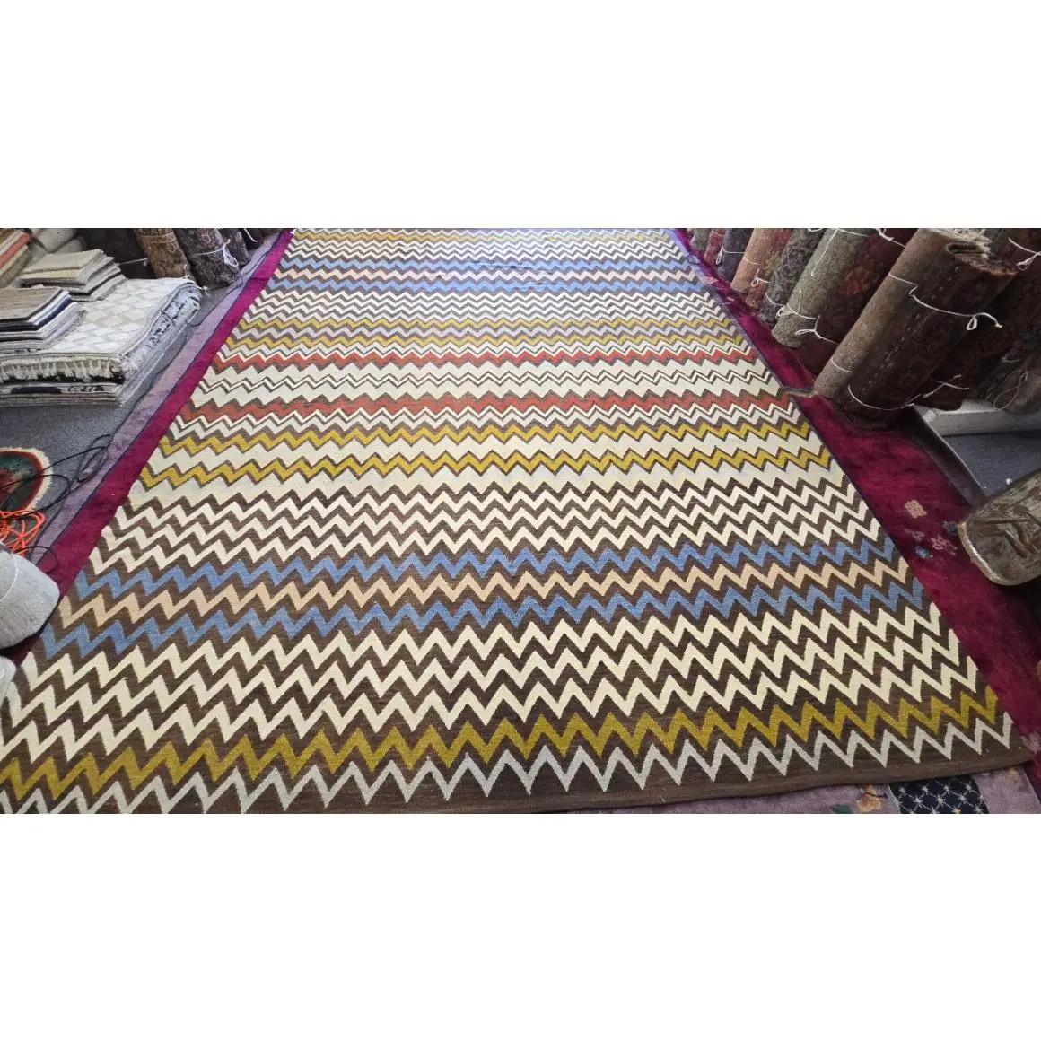 10 x 13 Afghan Kelim #6613
