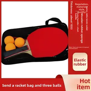 Adult primary and secondary school students Children's training competition Beginner table tennis racket Cross racket Straight racket Single and double table tennis racket paddles