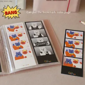 6-Inch Life Four Grid Card Binder - Star Card and Four Continuous Shooting Dual-Use Storage Book, Transparent Plastic, Rectangular Design for Photo Albums, Photo Album, Photocards Binder