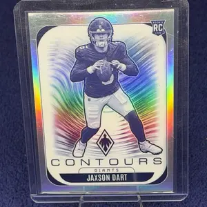 Contours Giants Jaxson Dart Rookie RC Card Silver Holographic Foil Edition Collectible Sports Trading Card