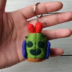 Spike Needlefelt Keychain