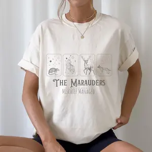 Marauders Shirt The Marauders TShirt  Bookish Tee Marauders Map Merch Mystical Dark Academia Tee Witchcraft Shirt