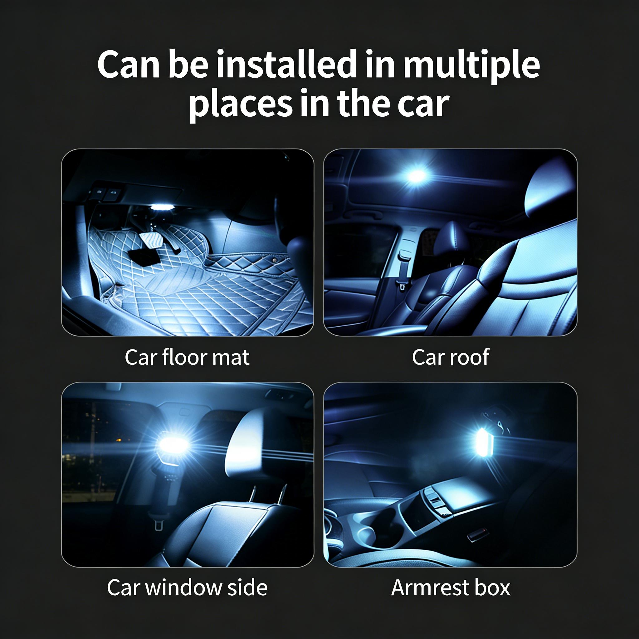 2Pcs RGB Led Car Light with Remote, USB Rechargeable 8Colors Wireless Motorcycle Flash Light Warning Lights for Bike Car Multifunctional, Waterproof Car Interior Decoration Light - Car Lighting Accessories 2Pcs RGB Led Car Light with Remote, USB Rechargeable 8Colors Wireless Motorcycle Flash Light Warning Lights for Bike Car Multifunctional, Waterproof Car Interior Decoration Light - Car Lighting Accessories