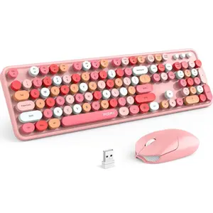 Wireless Keyboard and Mouse Combo, Keyboard Full Size with Number Wireless Mouse for Computer Laptop Notebook Mac Windows XP/7/8/10